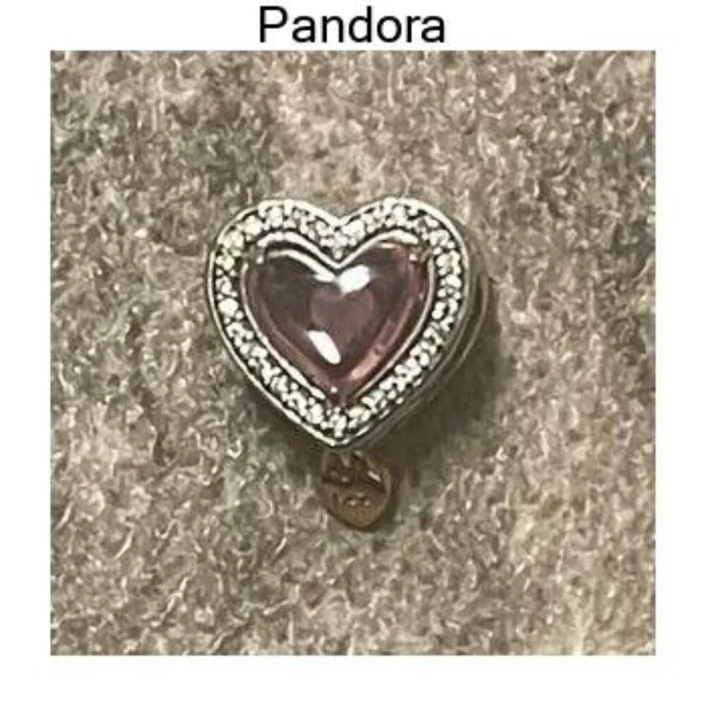 Pandora Two-tone Openwork Mom & Heart Charm